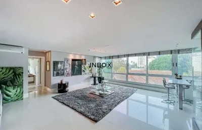 Apartamento com 122m2 privativos, 2 dormitórios (2 suítes), 2 vagas, mobiliado, ed. príncipe de greenfield, boa vista, porto alegre - rs.