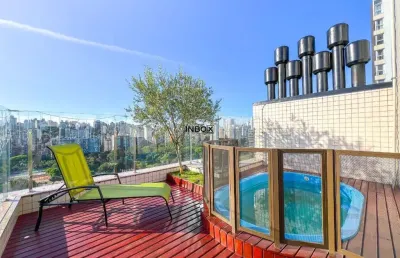 Vende excelente cobertura mobiliada com 4 dormitórios, 1 suíte e 4 vagas individuais em frente ao gnu.
