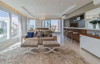 Apto 03 quartos (03 suíte) 5 vagas andar alto com 171m² no bairro petrópolis em porto alegre.