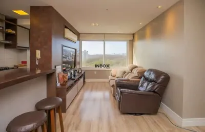 Apartamento de 2 dormitórios com suíte, mobiliado , 1 vaga e vista panorâmica