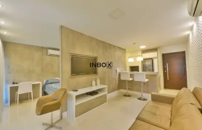 Loft 100% mobiliado no residence du lac, junto do barra shopping para locação
