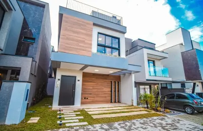 Casa nova à venda em condomínio clube no santa cândida