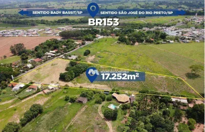Terreno à venda, 17252 m² por r$ 1.500.000,00 - zona rural - bady bassitt/sp