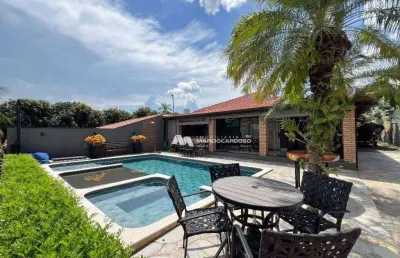 Rancho com 5 dormitórios à venda, 380 m² por r$ 1.800.000,00 - condomínio lago e sol - fronteira/mg