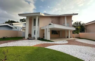 Casa em condomínio fechado com 4 quartos para alugar na rua tarumã, 370, alphaville, campinas, 439 m2 por r$ 14.800