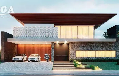 Sobrado com 4 dormitórios à venda, 760 m² por r$ 9.508.375,00 - village iguassu golf residence - foz do iguaçu/pr