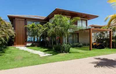 Casa em condomínio à venda em praia do forte, mata de são joão - imóvel mobiliado com vista para o mar