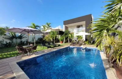 Casa 5/4 para locação temporada em barra do jacuípe - camaçari - ba
