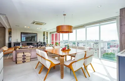 Cobertura 190m² - vista da serra do mar - 3 vagas livres, 3 quartos no juvevê