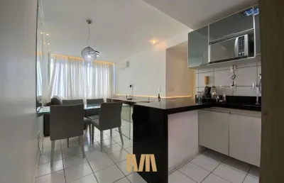 Apartamento 02 quartos mobiliado a venda na av. kennedy