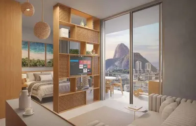 Apartamento para venda possui 37 metros quadrados com 1 quarto em humaitá - rio de janeiro - rj