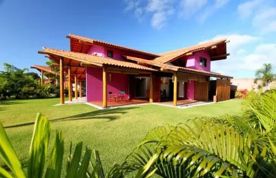 Casa de condomínio rustica com 4 quartos, na praia do mutá