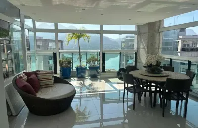Cobertura para venda em rio de janeiro, barra da tijuca, 4 dormitórios, 3 suítes, 5 banheiros, 3 vagas