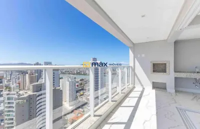 Apartamento amplo vista mar com 3 suítes à venda, centro, itajaí