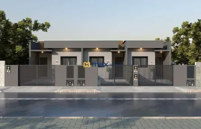 Venda: casa geminada 74m² - 1 suíte + 2 dormitórios, gravatá, navegantes