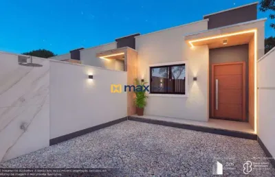 Venda: casa geminada nova, meia praia, navegantes max imóveis.