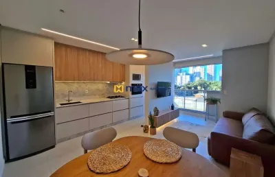 Apartamento mobiliado com 2 dormitórios (1 suíte), praia brava, itajaí.