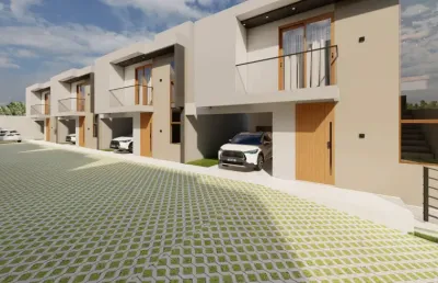 Casa duplex solta 3 suítes à venda em condomínio fechado, buraquinho- lauro de freitas- ba