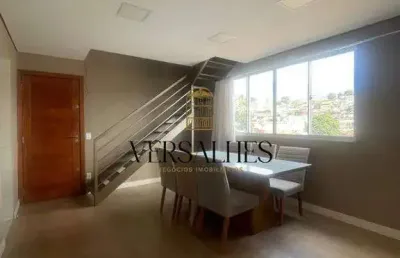 Cobertura para venda 3 quartos, 2 banheiros, 2 vagas de garagem 120 m² - bairro concórdia