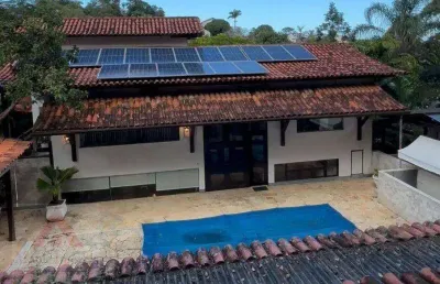 Casa de luxo com 4 quartos à venda em itaipu – niterói | condomínio fechado de alto padrão com elevador panorâmico e energia solar
