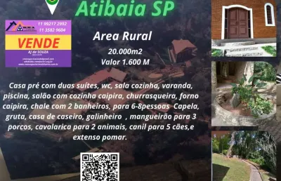 Chácara / sítio à venda na Rua Walter De Biasi, S/N, Ribeirão dos Porcos, Atibaia
