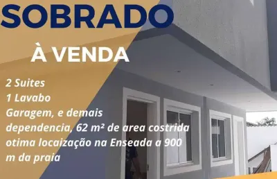 Sobrado para venda em guarujá, enseada, 2 dormitórios, 2 suítes, 3 banheiros, 1 vaga