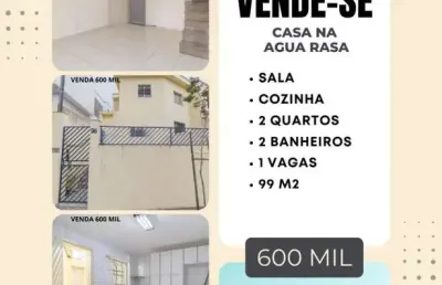 Sobrado para venda em são paulo, agua rasa, 2 dormitórios, 2 banheiros, 1 vaga
