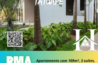 Apartamento para venda em são paulo, vila zilda (tatuape), 3 dormitórios, 3 suítes, 4 banheiros, 2 vagas