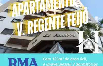 Apartamento para venda em são paulo, vila regente feijó, 3 dormitórios, 1 suíte, 4 banheiros, 2 vagas