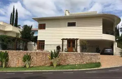 Casa com 4 quartos à venda na alameda carlos de carvalho vieira braga, sn, chácaras silvania, valinhos, 500 m2 por r$ 2.100.000