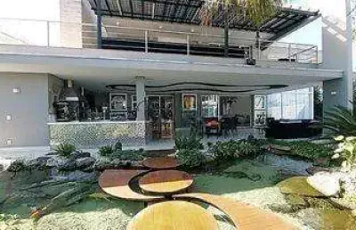 Casa em condomínio fechado com 6 quartos à venda na avenida araçá, 434, loteamento alphaville campinas, campinas, 980 m2 por r$ 7.500.000