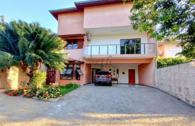 Casa em condomínio fechado com 4 quartos à venda na rua san conrado, 1000, loteamento caminhos de san conrado (sousas), campinas, 480 m2 por r$ 1.700.000