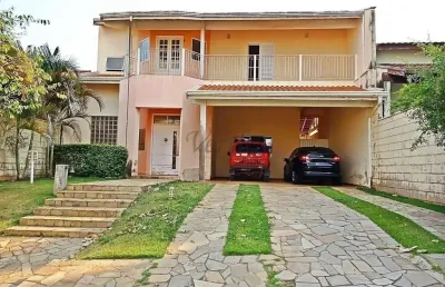 Casa em condomínio fechado com 4 quartos à venda na rua san conrado, 1000, loteamento caminhos de san conrado (sousas), campinas, 255 m2 por r$ 920.000