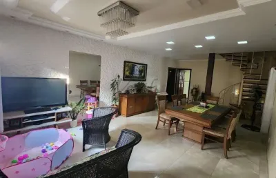 Casa em condomínio fechado com 5 quartos à venda na rua san conrado, 1000, loteamento caminhos de san conrado (sousas), campinas, 450 m2 por r$ 1.340.000