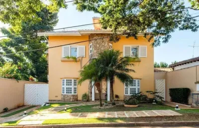 Casa em condomínio fechado com 5 quartos para alugar na rua san conrado, 1000, loteamento caminhos de san conrado (sousas), campinas, 385 m2 por r$ 8.500