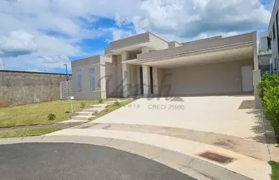 Casa em condomínio fechado com 3 quartos para alugar na avenida carlos diaulas serpa, 10, loteamento parque dos alecrins, campinas, 265 m2 por r$ 13.800