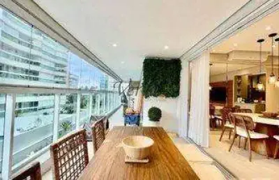 Apartamento com 3 quartos à venda na alameda do monjoleiro, 32, riviera de são lourenço, bertioga, 123 m2 por r$ 3.800.000