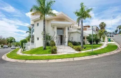 Casa em condomínio fechado com 5 quartos para alugar na rua saint paul de vence, 100, ville sainte helene, campinas, 425 m2 por r$ 19.000