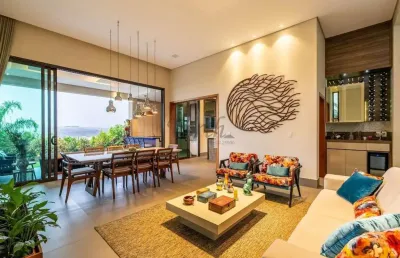 Casa em condomínio fechado com 4 quartos à venda na rua saint paul de vence, 100, ville sainte helene, campinas, 330 m2 por r$ 3.795.000