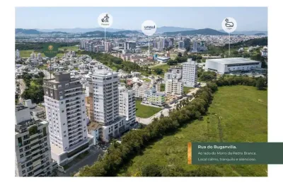 Apartamento com 2 dormitórios sendo 1 suíte à venda, 76 m² - pedra branca - palhoça/sc