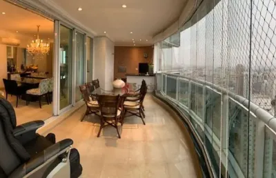 Apartamento de alto padrão mobiliado e decorado no jardim anália franco,4 suítes,  5 vagas.