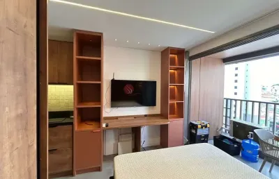 Studio para locação  padrão porte, no anália franco, com 25 metros quadrados e um dormitório.