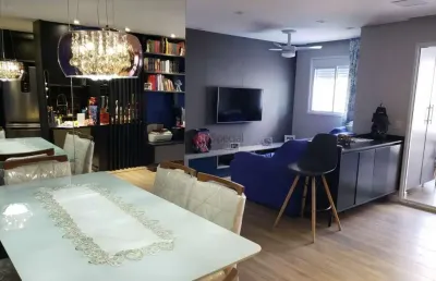 Apartamento à venda no belenzinho reformado com ampla sala e varanda gourmet.