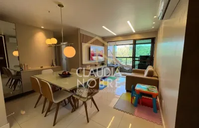 Apartamento beira-mar em jacarecica – 74m², 2 suítes e mobiliado - maceió - al