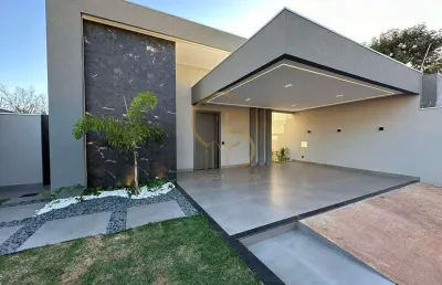 Magnífica casa com fachada moderna e rica em iluminação