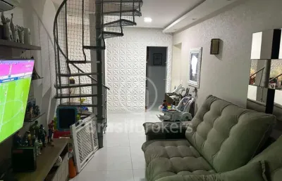 Cobertura com 3 quartos à venda na fábio luz, méier, rio de janeiro, 161 m2 por r$ 630.000