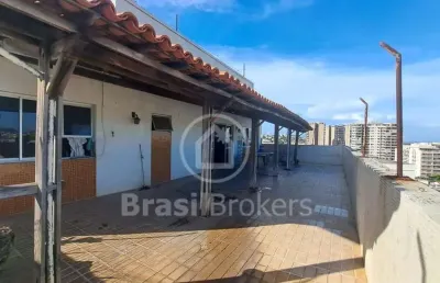 Cobertura à venda com 349,00m² e 3 quartos em cachambi, rio de janeiro - rj