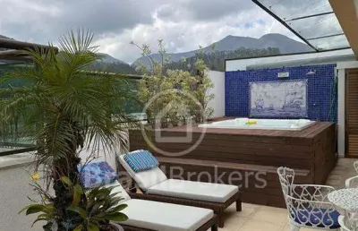 Cobertura duplex venda - cobertura  com 4 quartos (04 suítes) -itaipava -rj