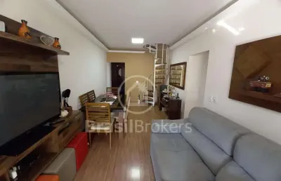 Cobertura duplex à venda com 159,00m² e 3 quartos em meier, rio de janeiro - rj