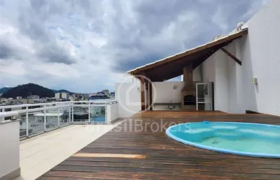 Cobertura à venda com 172,00m² e 3 quartos em tijuca, rio de janeiro - rj